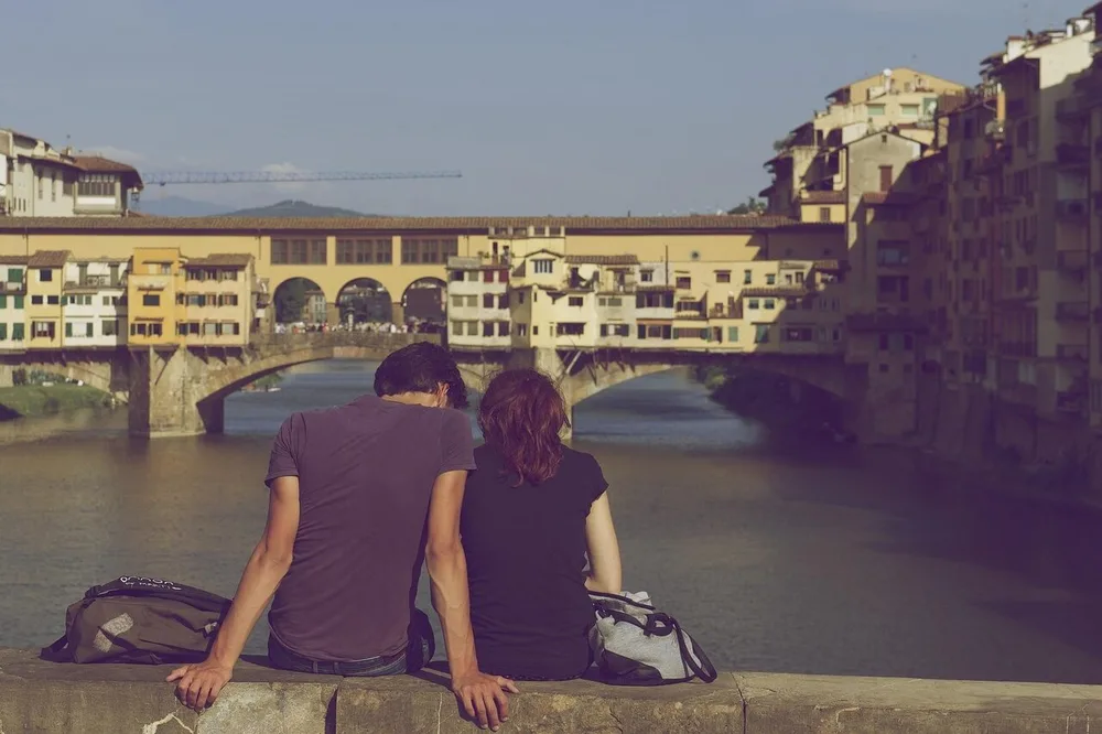 The Ponte Vecchio over the Arno in Florence